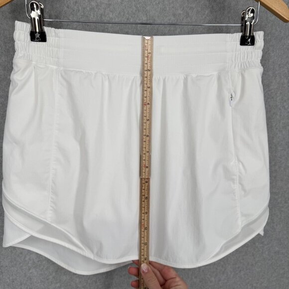 Lululemon Hotty Hot High-Rise Skirt Skort Size 8 White Tennis Prep Golf Sporty - Picture 11 of 12